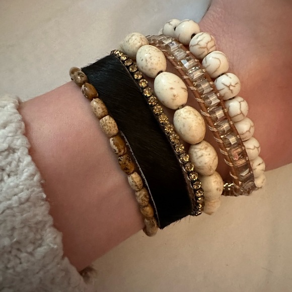 Victoria Emerson Stacked Cuff Bracelet - Picture 6 of 10